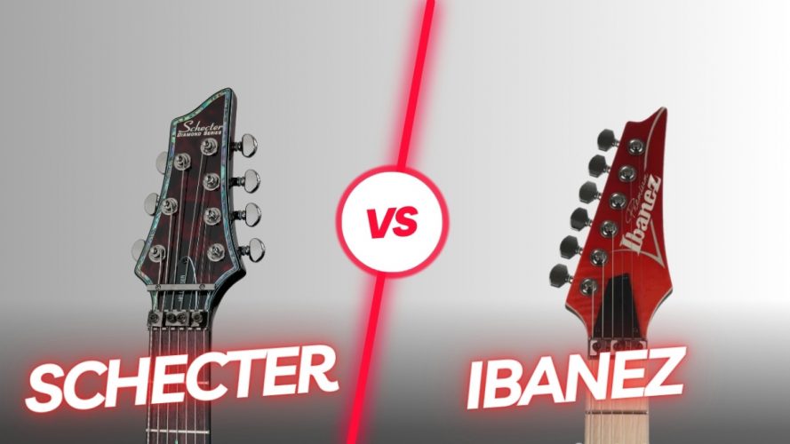 Chitare electrice Ibanez vs Schecter: care sunt cele mai bune?