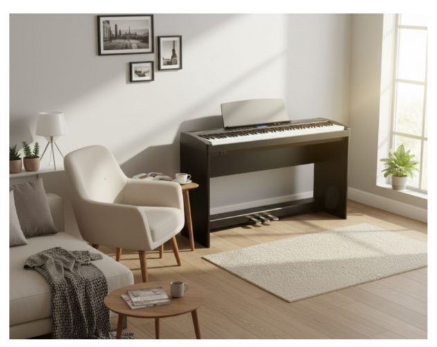 Pian digital Soundsation Audes cu 88 clape hammer action, set complet cu stativ și banchetă