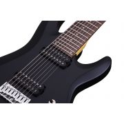 Schecter C-8 Deluxe LH (SBK) - Chitara electrica pentru stangaci