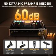 MAONO AMC2 NEO si PD 100 - Consola podcast, casti si microfon