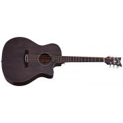 Schecter Deluxe Acoustic (SBK) - Chitara acustica, fata de rezonanta din molid, corp din mahon