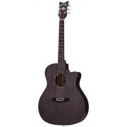 Schecter Deluxe Acoustic (SBK) - Chitara acustica, fata de rezonanta din molid, corp din mahon