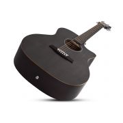 Schecter Deluxe Acoustic (SBK) - Chitara acustica, fata de rezonanta din molid, corp din mahon