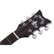 Schecter Deluxe Acoustic (SBK) - Chitara acustica, fata de rezonanta din molid, corp din mahon