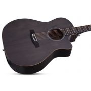 Schecter Deluxe Acoustic (SBK) - Chitara acustica, fata de rezonanta din molid, corp din mahon