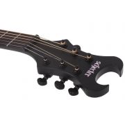 Schecter Machine Gun Kelly - Chitara electro-acustica, doza Fishman Sonicore, fata de rezonanta din molid masiv