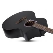Schecter Machine Gun Kelly - Chitara electro-acustica, doza Fishman Sonicore, fata de rezonanta din molid masiv