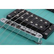 Schecter C-6 Deluxe Satin Aqua - Chitara electrica, husa de transport, cablu, corzi