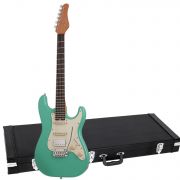 Schecter Nick Johnston Traditional HSS Atomic Green - Chitara electrica, hardcase