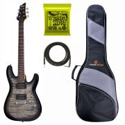 Schecter C-6 Plus CB - Chitara electrica, husa de transport, cablu, corzi