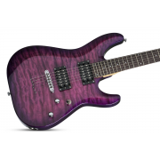 Schecter C-6 Plus EM - Chitara electrica, husa de transport, cablu, corzi