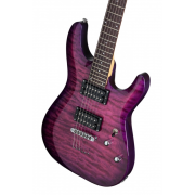 Schecter C-6 Plus EM - Chitara electrica, husa de transport, cablu, corzi