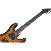 Schecter C-6 Plus VSB - Chitara electrica, husa de transport, cablu, corzi