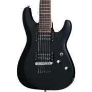 Schecter C-7 Deluxe SBK - Chitara electrica, husa de transport, cablu, corzi
