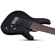 Schecter C-8 Deluxe SBK - Chitara electrica, husa de transport, cablu, corzi