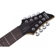 Schecter C-8 Deluxe SBK - Chitara electrica, husa de transport, cablu, corzi