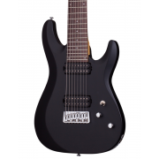 Schecter C-8 Deluxe SBK - Chitara electrica, husa de transport, cablu, corzi