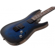 Schecter Omen Elite-6 STBB - Chitara electrica, husa de transport, cablu, corzi