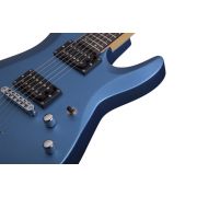 Schecter C-6 Deluxe SMLB - Chitara electrica, husa de transport, cablu, corzi
