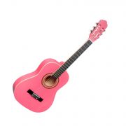 MARISOL 44PK - Chitara clasica 4/4, intreaga (culoare roz), husa, tuner, scaunel de picior