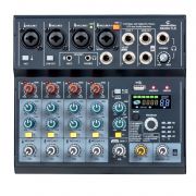 MIOMIX LS 7 - Mixer Audio cu Bluetooth, Media Player, FX integrat si OTG (conectare directa la telefon)
