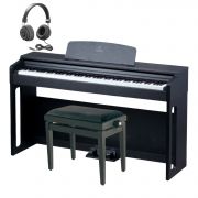 KYRIOS BK - Set pian digital cu bancheta, stativ lemn, casti, 3 pedale