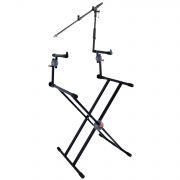 Soundsation SPH15 - Stativ pentru doua claviaturi, extensie claviatura secundara si stativ de microfon