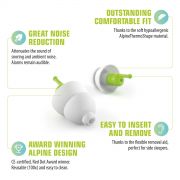 Kit Alpine SleepSoft Mini Grip - Dopuri antifonice pentru somn si solutie de curatare