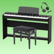 Soundsation AUDES - Set pian digital cu bancheta, stativ lemn, casti, 3 pedale