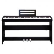 NUX NPK 10 BK - Set pian digital cu bancheta, stativ lemn, casti, 3 pedale