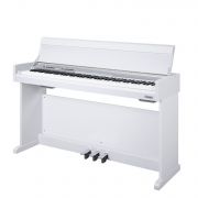 NUX NCK-330 WH - Set pian digital cu bancheta, stativ lemn, casti, 3 pedale