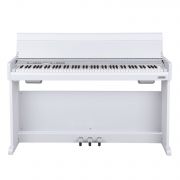 NUX NCK-330 WH - Set pian digital cu bancheta, stativ lemn, casti, 3 pedale