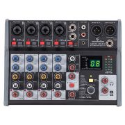 Miomix 404FX - Mixer audio FX Integrat, 4 intrari de microfon, 8 canale audio, second Hand