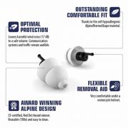 Kit Alpine MotoSafe PRO Ear Plugs - Dopuri antifonice pentru motociclisti si solutie de curatare