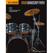 Hal Leonard Drum Manuscript Paper - Caiet de muzica pentru tobe si percutii