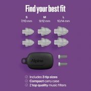 Alpine MusicSafe PartyPlug Pro Transparent 2025 - Dopuri antifonice pentru concert si solutie de curatare