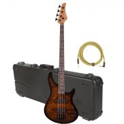 Schecter C-4 Standard (TB) - Set bass electric, case Fender Deluxe si cablu Fender Deluxe (5.5 metri)