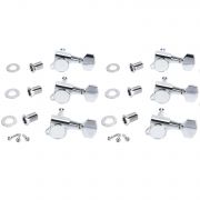 Gotoh SG381-07-C-R6 Chrome - Set de 6 cheite pentru chitara electrica Fender, Yamaha, G&L, Charvel