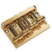 Gotoh 201B-4 C Gold - Bridge pentru bas electric 4 corzi, Fender, Yamaha, Ibanez, Cort