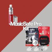 Alpine MusicSafe Pro Transparent - Dopuri antifonice pentru muzicieni si solutie de curatare