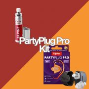 Alpine MusicSafe PartyPlug Pro Transparent 2025 - Dopuri antifonice pentru concert si solutie de curatare