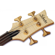 Schecter Stiletto Custom-4 NAT - Set bass electric, case Fender Deluxe si cablu Fender Deluxe (5.5 metri)