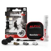 Alpine MusicSafe Pro Black - Dopuri antifonice pentru muzicieni si solutie de curatare