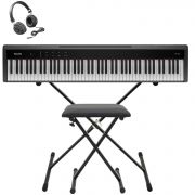 NUX NPK-200 BK - Set pian digital portabil, stativ, bancheta si casti audio