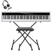 NUX NPK-200 WH - Set pian digital portabil, stativ, bancheta si casti audio
