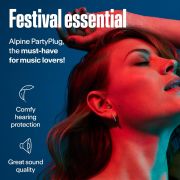 Alpine PartyPlug Transparent 2025 - Dopuri antifonice pentru concert