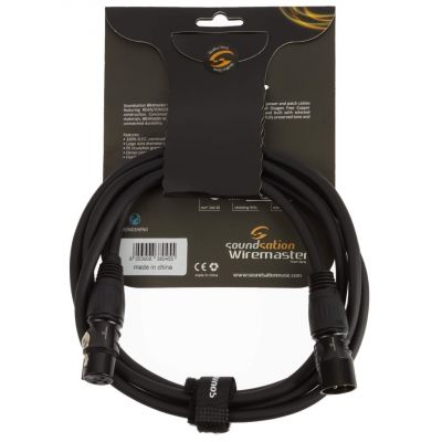 Soundsation Wiremaster WM-PCBXX2 - Cablu microfon, XLR mama - XLR tata, lungime 2 metri