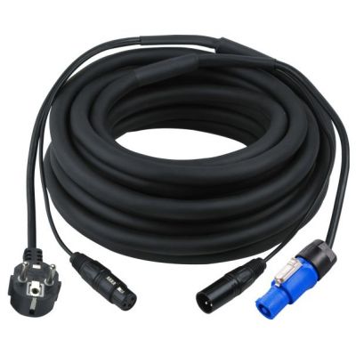 Soundsation PF300-10 - Cablu alimentare cu tensiune si semnal audio boxe active, 10 metri