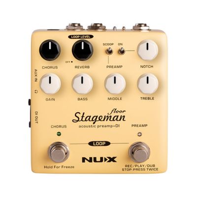 NUX NAP-5 Stageman Floor - Pedala preamplificator, DI chitara acustica