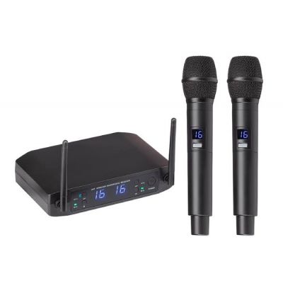 Soundsation WF-U216HH - Set 2 microfoane wireless, 32 de canale, banda UHF